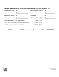 Form 2020-EF Financial Aid - Nevada, Page 2