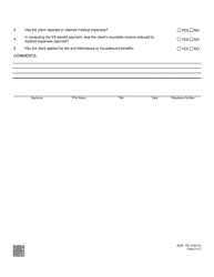 Form 2038-EE VA Benefit Inquiry - Nevada, Page 2