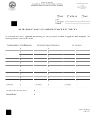 Document preview: Form 2793-EM Assessment and Documentation of Resources - Nevada