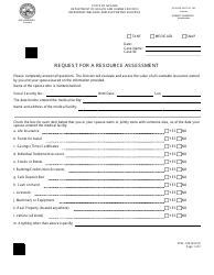 Document preview: Form 2794-EM Request for a Resource Assessment - Nevada