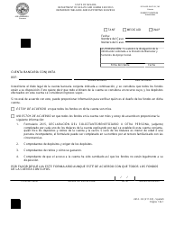 Document preview: Formulario 2614-EES Cuenta Bancaria Conjunta - Nevada (Spanish)