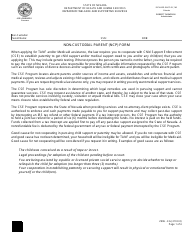 Document preview: Form 2906-EG Non-custodial Parent (Ncp) Form - Nevada