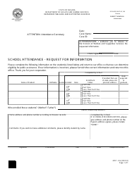 Document preview: Form 2257-EG School Attendance - Request for Information - Nevada