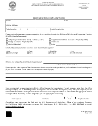 Form 2174-EG Discrimination Complaint Form - Nevada