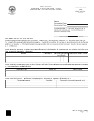 Document preview: Formulario 2140-EES Informacion Del Patrocinador - Nevada (Spanish)