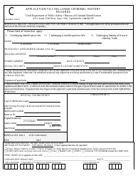 Application to Challenge Criminal History Records - Utah, Page 2