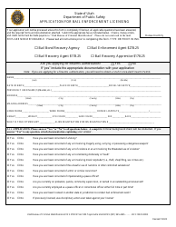 Application for Bail Enforcement Licensing - Utah, Page 3