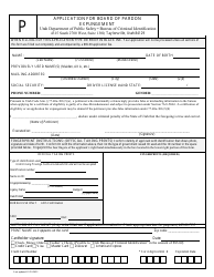 Application for Board of Pardon Expungement - Utah, Page 2