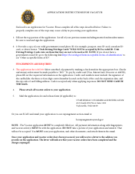 Document preview: Application for Vacatur Expungement - Utah