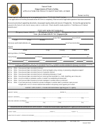 Application for Private Investigator License - Utah, Page 2