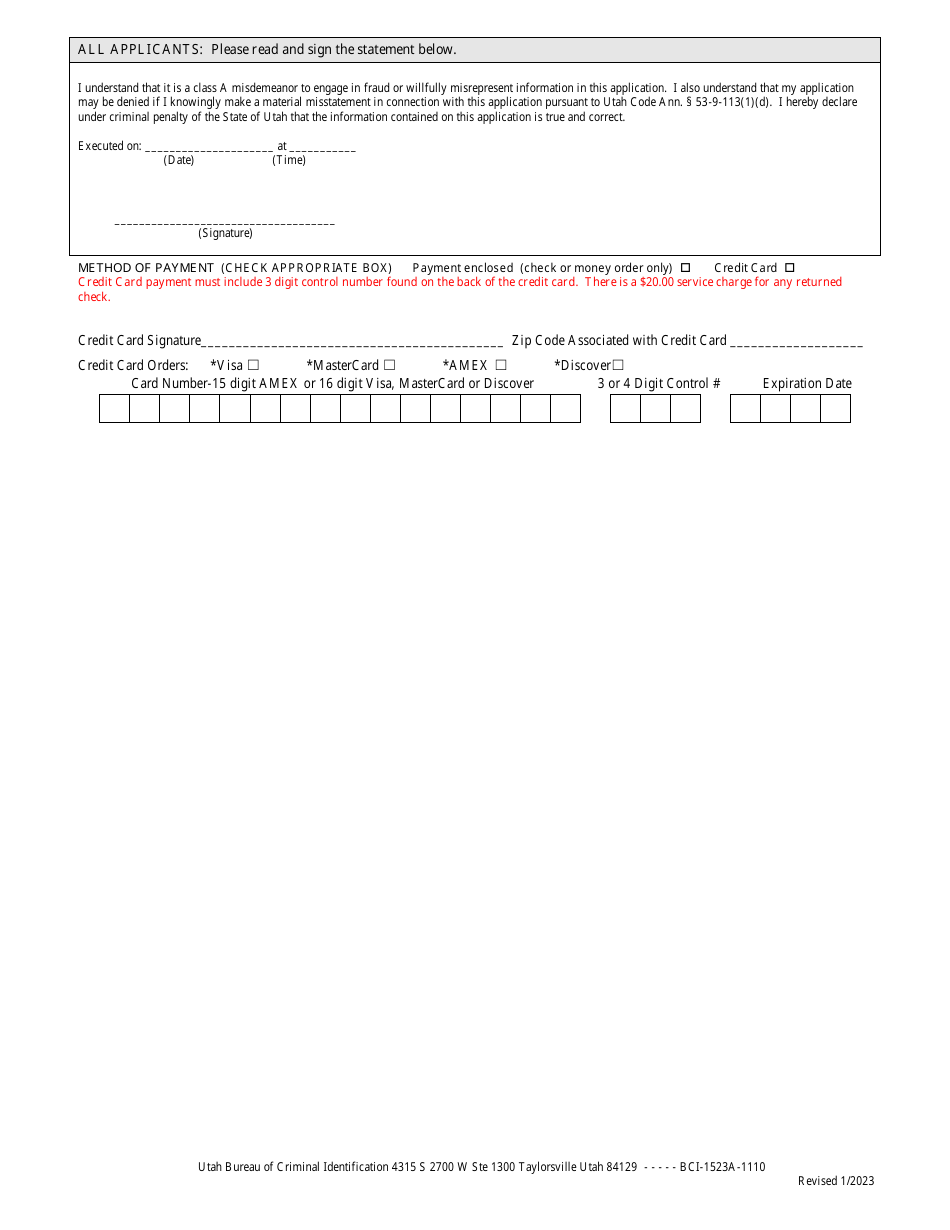 Application for Private Investigator License - Utah, Page 3