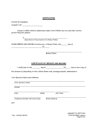 Answer to Petition for Divorce (Agree) - Kansas, Page 3