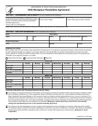 Form HHS-990-1 Hhs Workplace Flexibilities Agreement