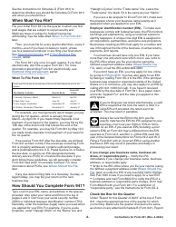 Instructions for IRS Form 941 Employer&#039;s Quarterly Federal Tax Return, Page 6