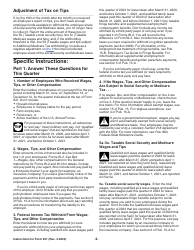 Instructions for IRS Form 941 Employer&#039;s Quarterly Federal Tax Return, Page 9