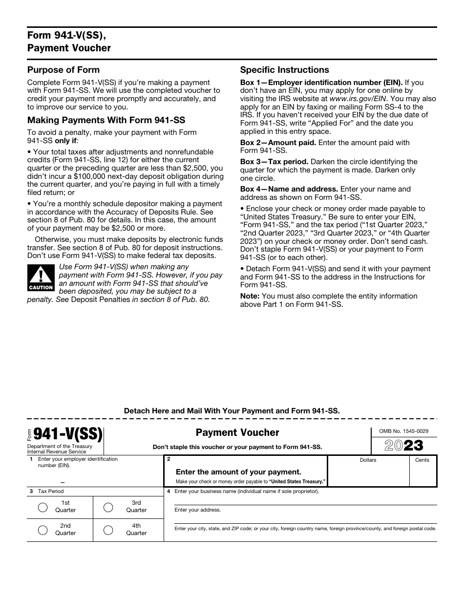 IRS Form 941-SS Employers Quarterly Federal Tax Return, Page 5