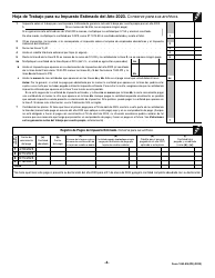 IRS Formulario 1040-ES (PR) Impuestos Federales Estimados Sobre El Trabajo Por Cuenta Propia Y Sobre El Empleo De Empleados Domesticos - Puerto Rico (Puerto Rican Spanish), Page 4