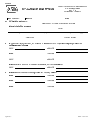 DNR Form 542-0131 Application for Bond Approval - Iowa