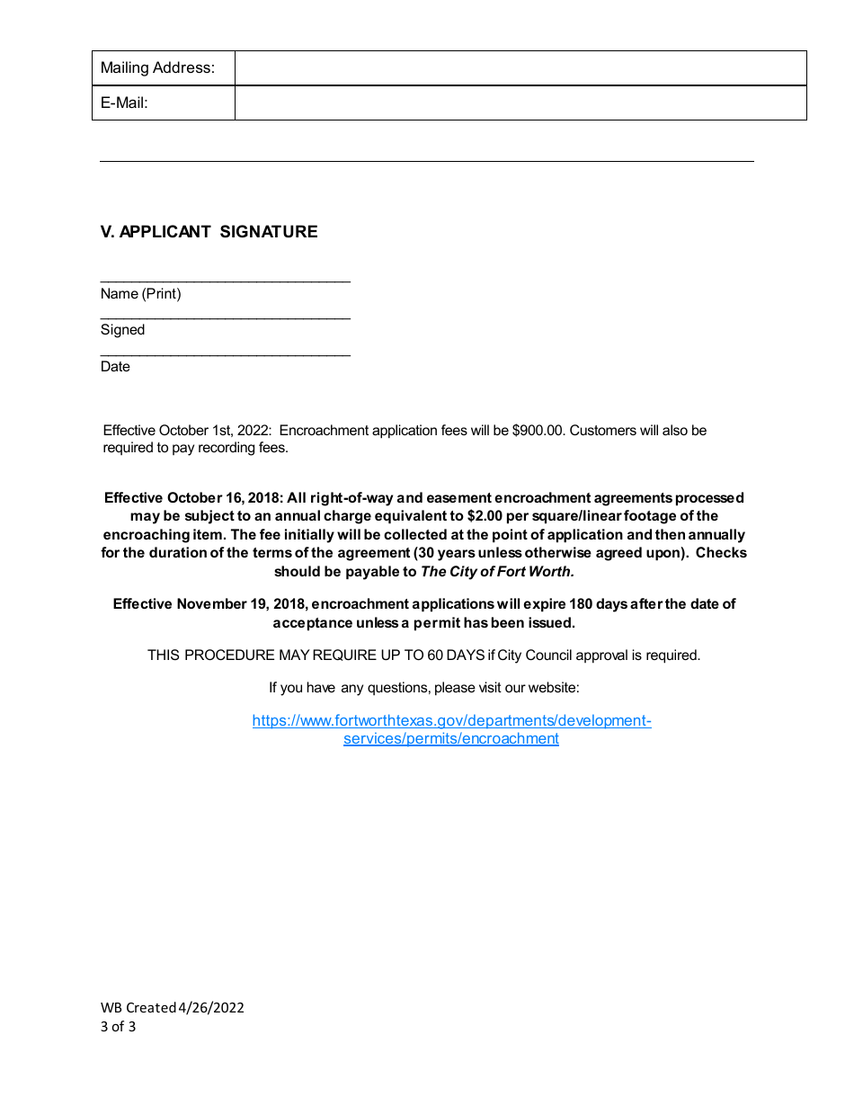 Assignment and Consent Initiation Form - City of Fort Worth, Texas, Page 3