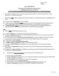 Residential Building Permit Application - Additions - City of Fort Worth, Texas, Page 5