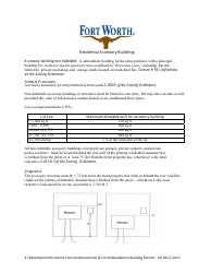 Residential Building Permit Application - Accessory Structures - City of Fort Worth, Texas, Page 3