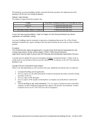 Residential Building Permit Application - Accessory Structures - City of Fort Worth, Texas, Page 4