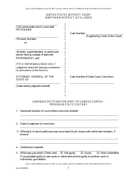 Document preview: Amended Petition for Writ of Habeas Corpus - Person in State Custody - Illinois