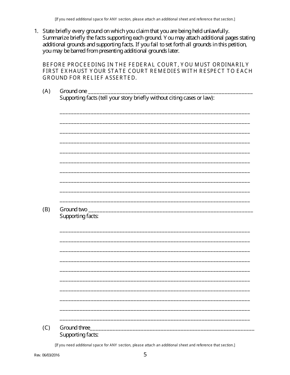 Amended Petition for Writ of Habeas Corpus - Person in State Custody - Illinois, Page 5