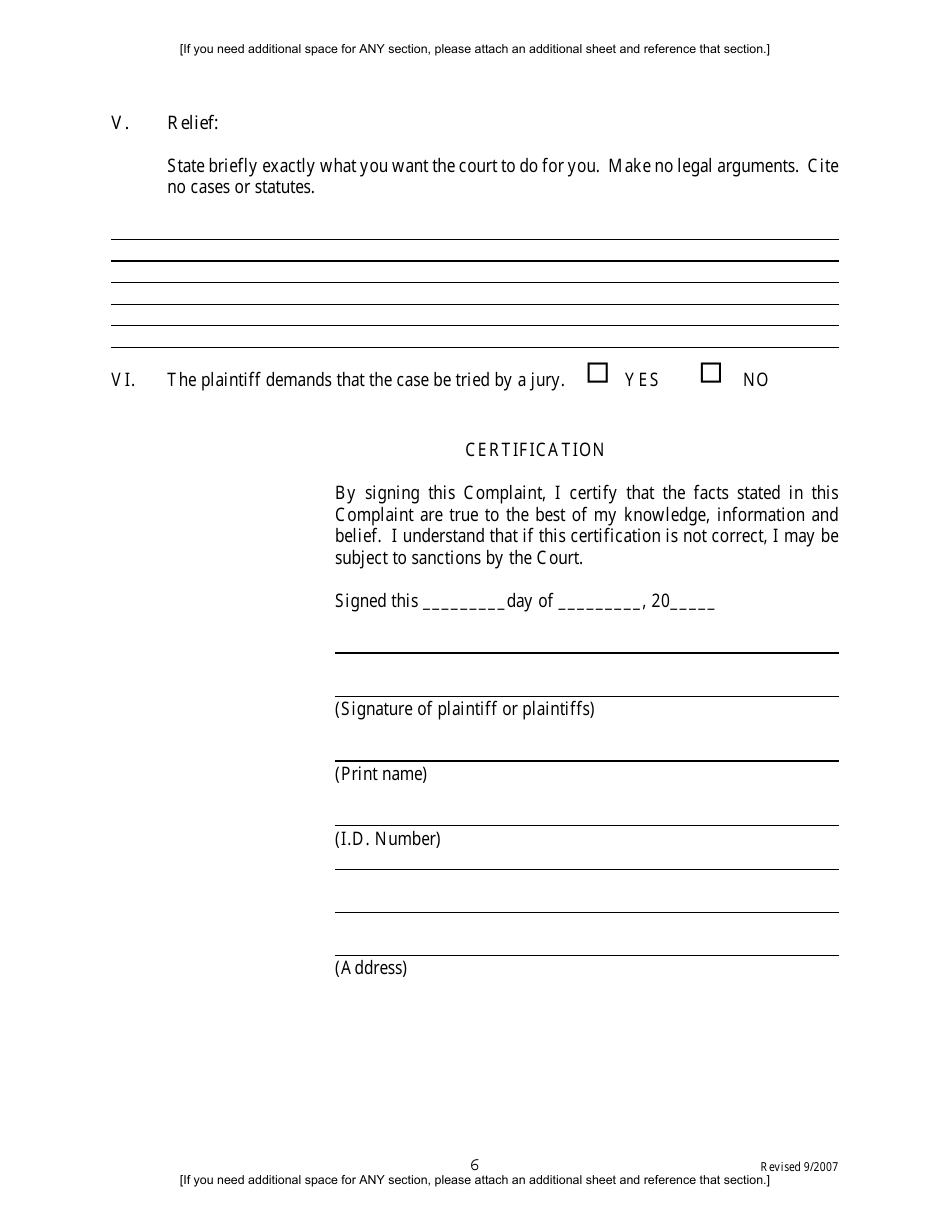 Amended Complaint Under the Civil Rights Act Against Federal, State, County, or Municipal Defendants (Western Division) - Illinois, Page 6