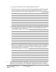 Form MP408 Petition for Assisted Outpatient Treatment (Ptaot) - Washington, Page 3