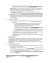 Form XR121 Temporary Extreme Risk Protection Order - Without Notice - Washington, Page 4