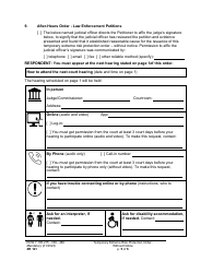 Form XR121 Temporary Extreme Risk Protection Order - Without Notice - Washington, Page 5