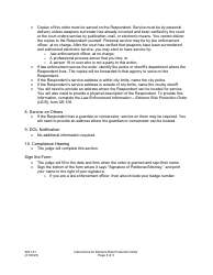 Instructions for Form XR141 Extreme Risk Protection Order - Washington, Page 3