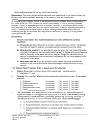 Form XR141 Extreme Risk Protection Order - Washington, Page 2