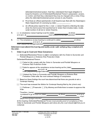 Form WS002 Findings and Order on Review: Weapons/Firearms Surrender Compliance - Washington, Page 4