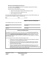 Form WS002 Findings and Order on Review: Weapons/Firearms Surrender Compliance - Washington, Page 5