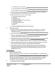 Form WS202 Contempt Hearing Order - Washington, Page 2