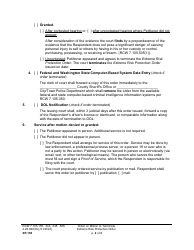Form XR165 Order on Motion to Terminate Extreme Risk Protection Order - Washington, Page 2