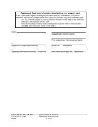Form XR165 Order on Motion to Terminate Extreme Risk Protection Order - Washington, Page 3