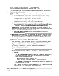 Form XR241 Extreme Risk Protection Order - Respondent Under 18 Years - Washington, Page 4