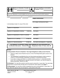 Form XR241 Extreme Risk Protection Order - Respondent Under 18 Years - Washington, Page 6
