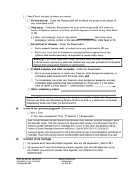 Form FL Divorce201 Petition for Divorce (Dissolution) - Washington, Page 6