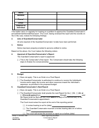 Form GDN R206 Order Approving Guardian/Conservator&#039;s Report - Washington, Page 2