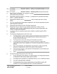 Form WPF JU07.0800 Order on Adjudication and Disposition - Washington, Page 2