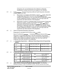 Form WPF JU07.0800 Order on Adjudication and Disposition - Washington, Page 5