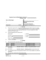 Document preview: Form WPF JU07.1320 Deferred Disposition Order - Washington