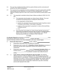 Form WPF JU07.1320 Deferred Disposition Order - Washington, Page 2