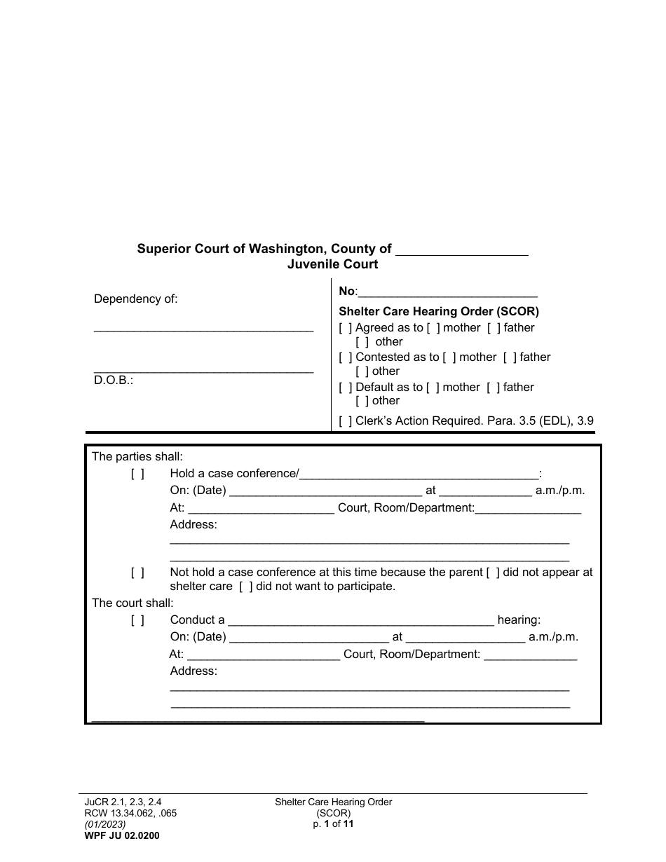 Form WPF JU02.0200 Fill Out, Sign Online and Download Printable PDF