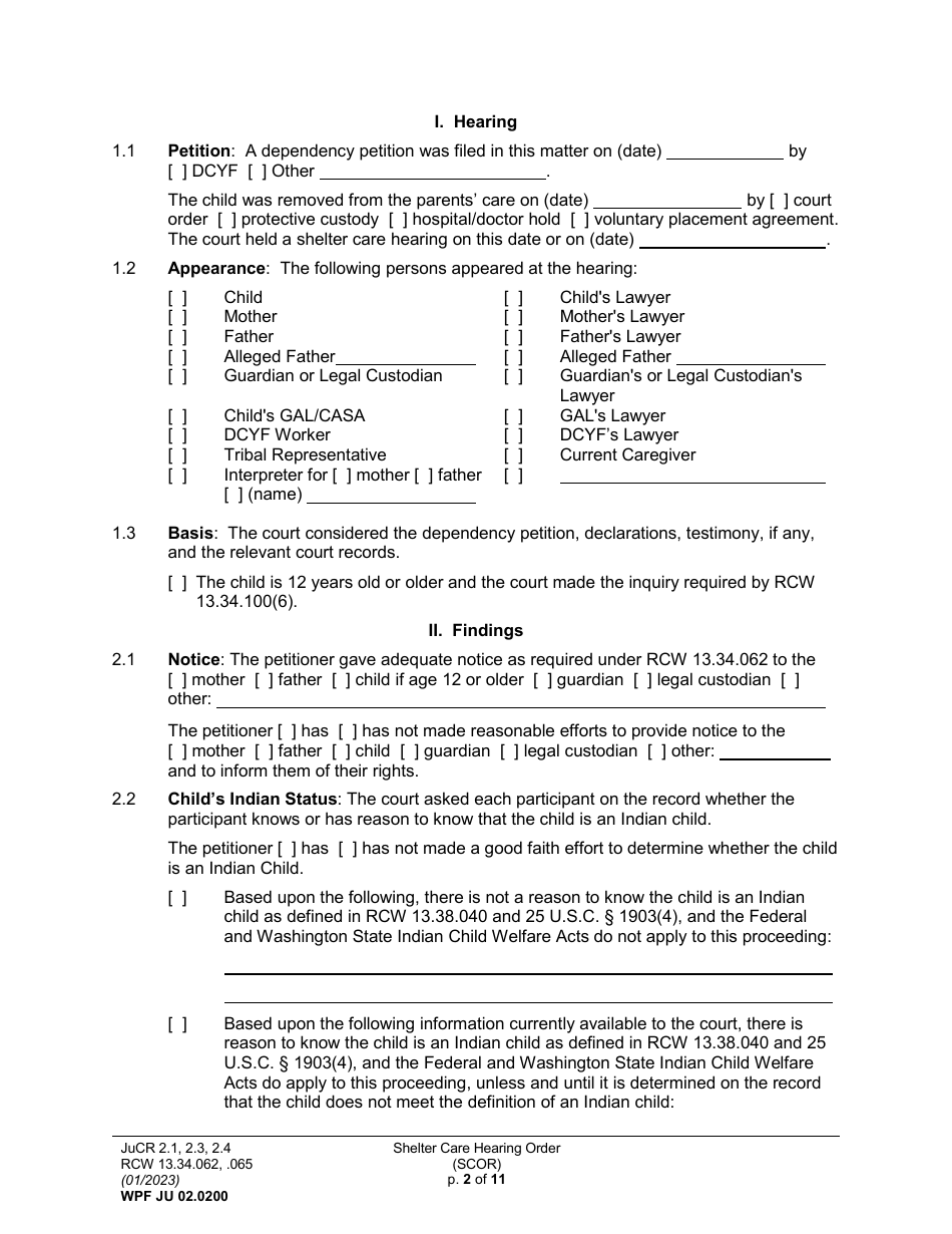 Form WPF JU02 0200 Fill Out Sign Online And Download Printable PDF Washington Templateroller