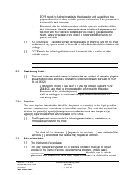 Form WPF JU02.0200 Shelter Care Hearing Order (Scor) - Washington, Page 5